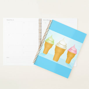 Soft Serve Ice Cream Cones Fun Summer Dessert Planner