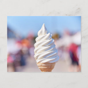 Soft serve ice cream post card