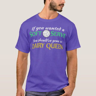 Soft Serve Volleyball Gift Print Volleyball Team P T-Shirt