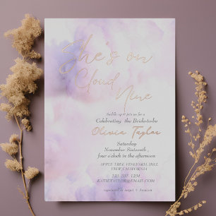 Soft She's on cloud 9 Rose gold Bridal Shower