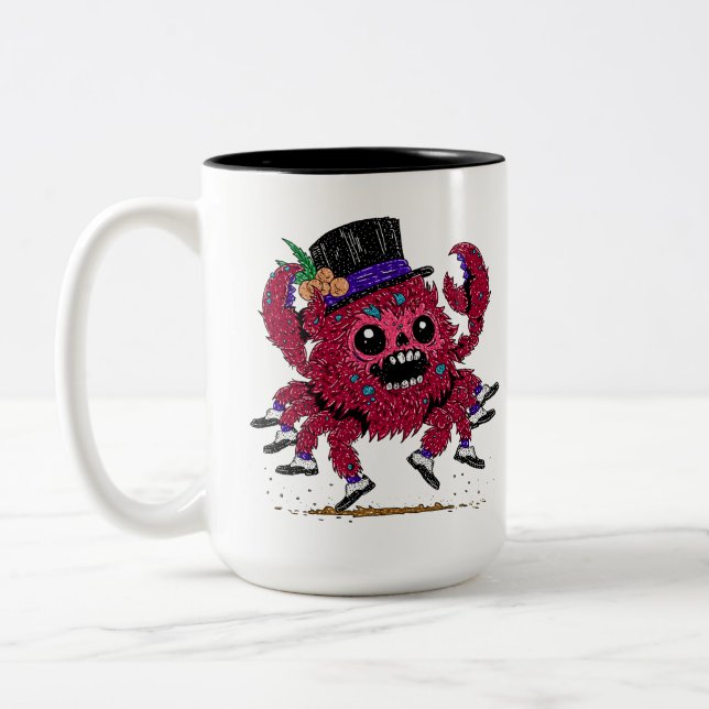 Soft Shoe Crab Zombie Two-Tone Coffee Mug (Left)