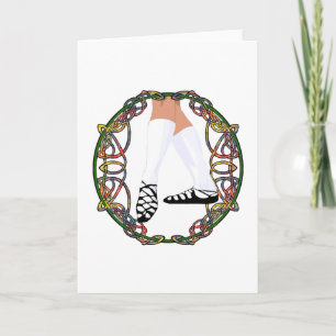 Soft Shoe Dancer - Celtic Knotwork Card