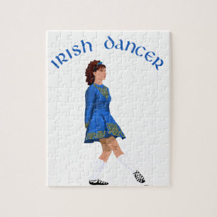 Soft Shoe Irish Dancer in Blue Jigsaw Puzzle