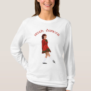 Soft Shoe Irish Dancer in Red T-Shirt