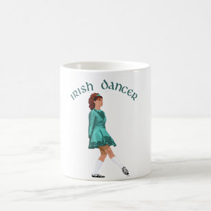 Soft Shoe Irish Dancer in Turquoise Coffee Mug