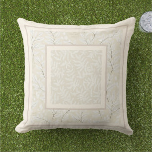 Soft simple fern design cushion