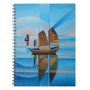 Soft Skies, Cerulean Seas and Cubist Junks Notebook