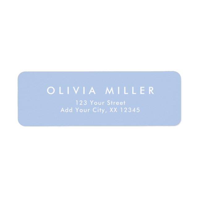 Soft Sky Blue - Classic Address Label Return Address Label (Front)