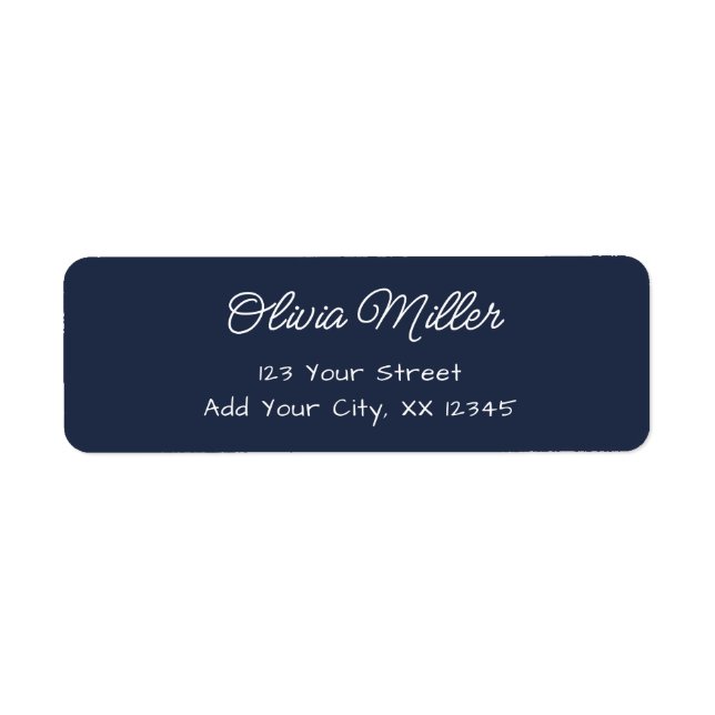 Soft Sky Blue - Modern Address Label Return Address Label (Front)