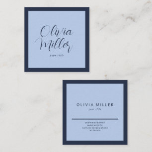 Soft Sky Blue - Modern Square Business Card