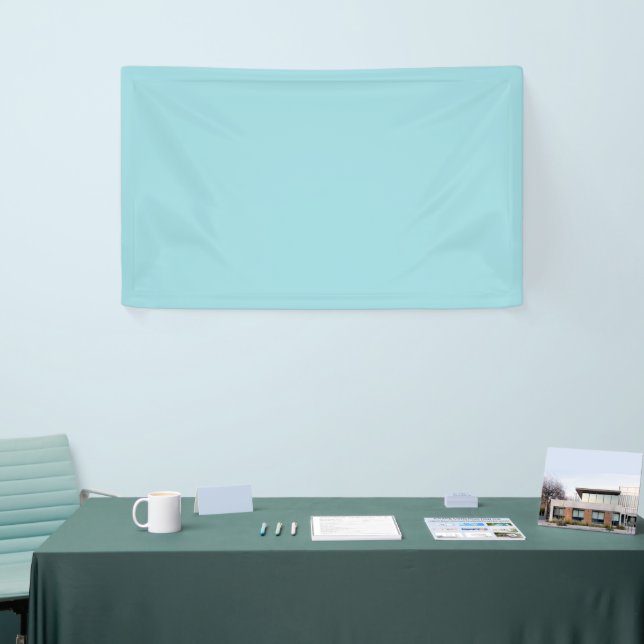 Soft Sky Blue Solid Colour Banner (Tradeshow)