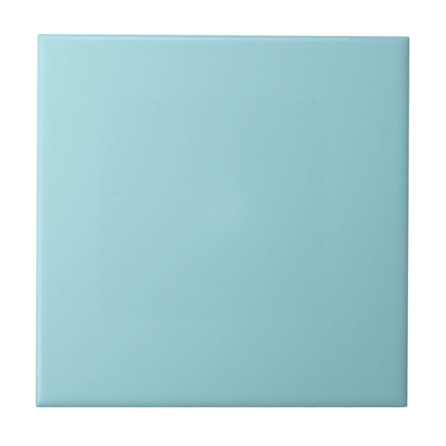 Soft Sky Blue Solid Colour Ceramic Tile (Front)