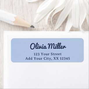 Soft Sky Blue - Trendy Address Label Return Address Label