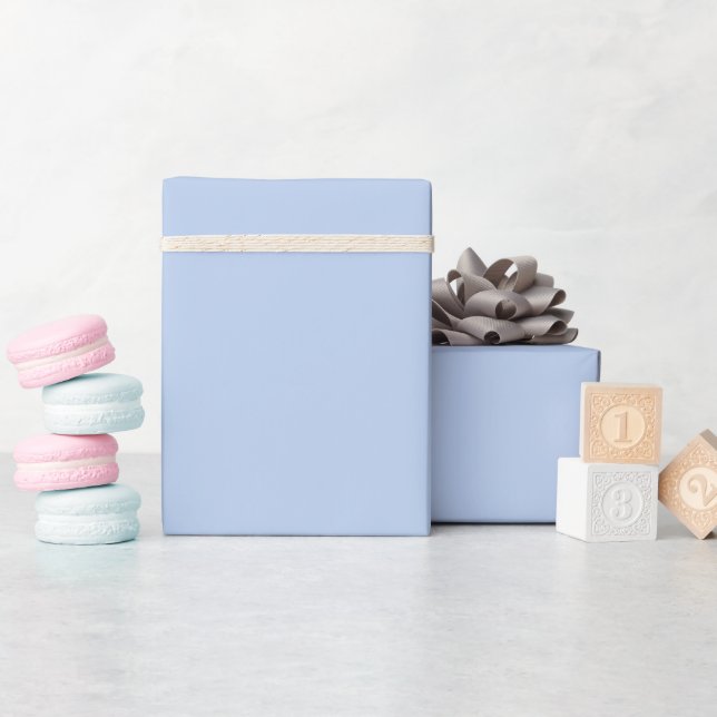 Soft Sky Blue Wrapping Paper Roll (Baby Shower)