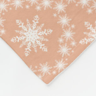 Soft Snowflakes Pattern Fleece Blanket