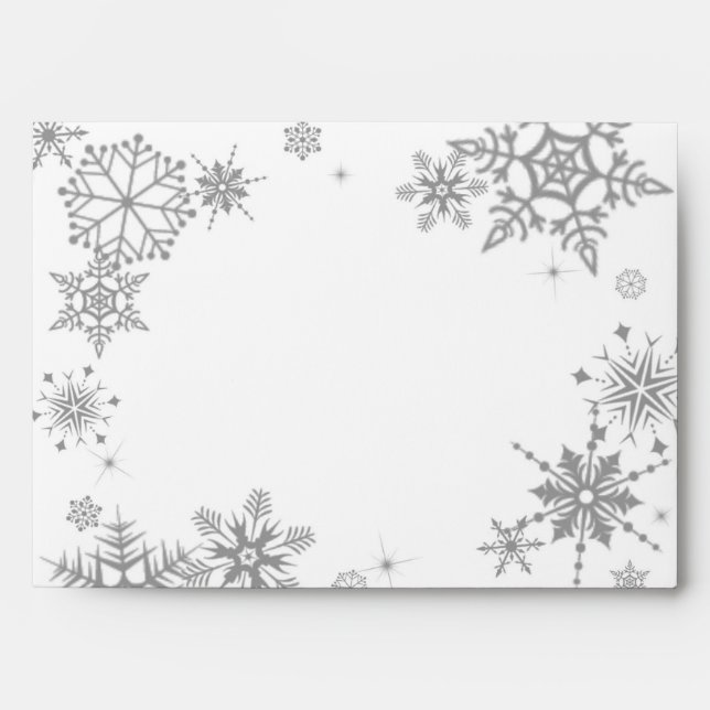 Soft & Snowy Winter Envelope (Front)