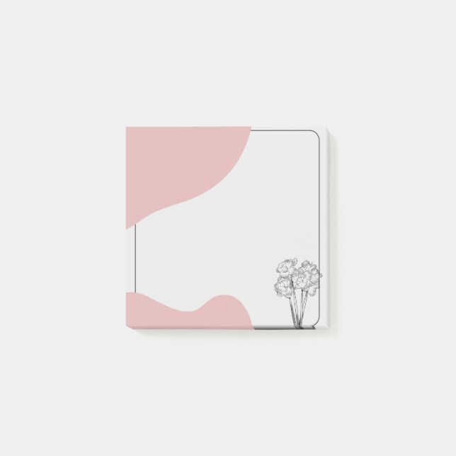 Soft Spoken Minimalist Post-it Notes (Front)