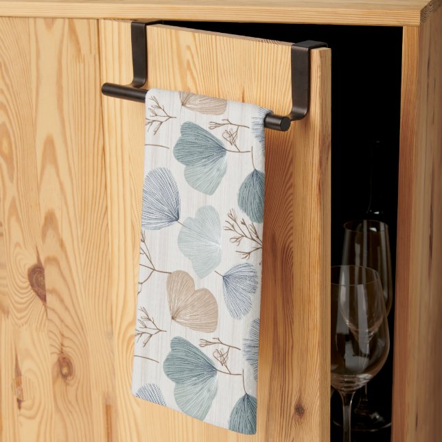 Soft Spring Botanical Kitchen Towels (Thirds Fold)