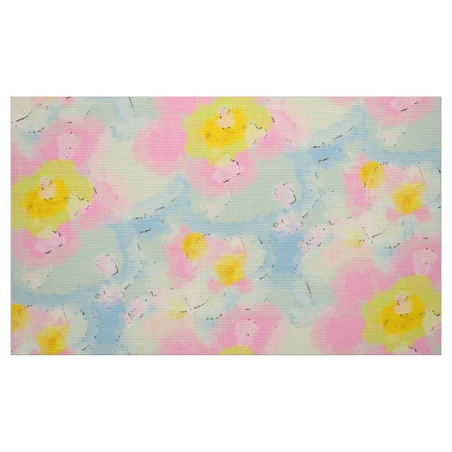 Soft Spring Flowers Fabric (Fat Quarter)