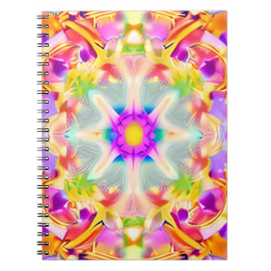 Soft Spring Pastels Tie Dye Pattern Notebook