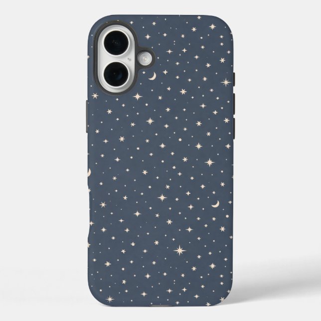 Soft Star Pattern Aesthetic Case-Mate iPhone Case (Back)