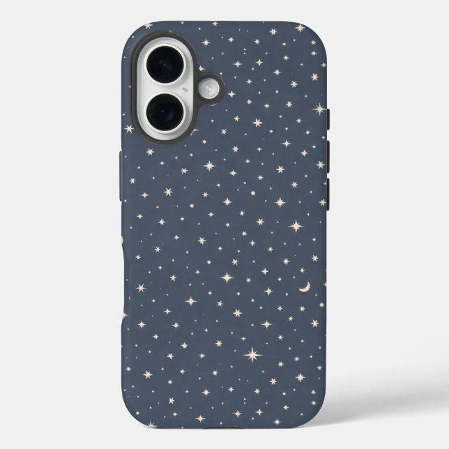 Soft Star Pattern Aesthetic Case-Mate iPhone Case (Back)
