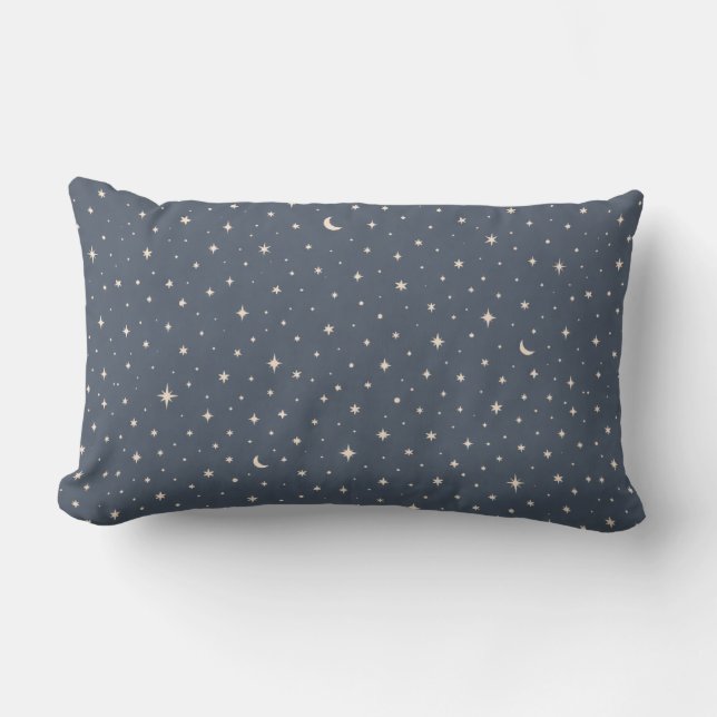 Soft Star Pattern Aesthetic Lumbar Cushion (Front)