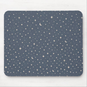 Soft Star Pattern Aesthetic Mouse Pad