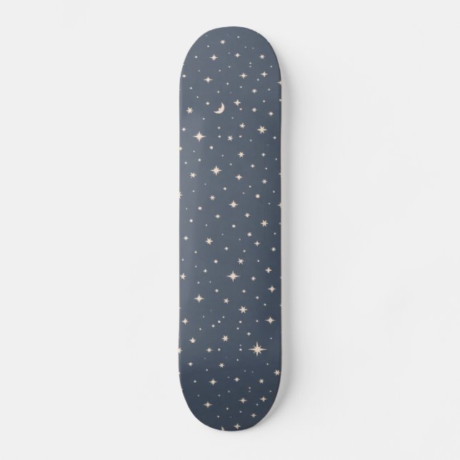 Soft Star Pattern Aesthetic Skateboard (Front)