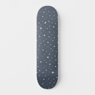 Soft Star Pattern Aesthetic Skateboard