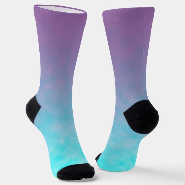 Soft Static Between Stars Socks (Angled)