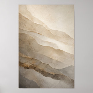 Soft Strata — Aurema (Portrait) Poster