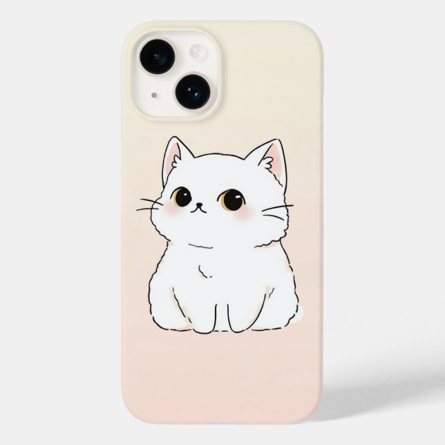 Soft & Stylish Cat Lover’s iPhone 14 Case (Back)