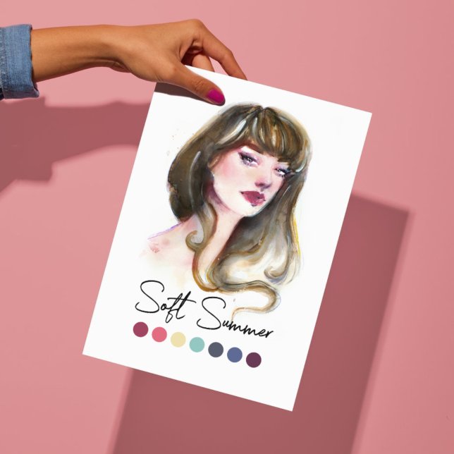 Soft Summer Type Seasonal Colour Analysis Art Poster (Creator Uploaded)