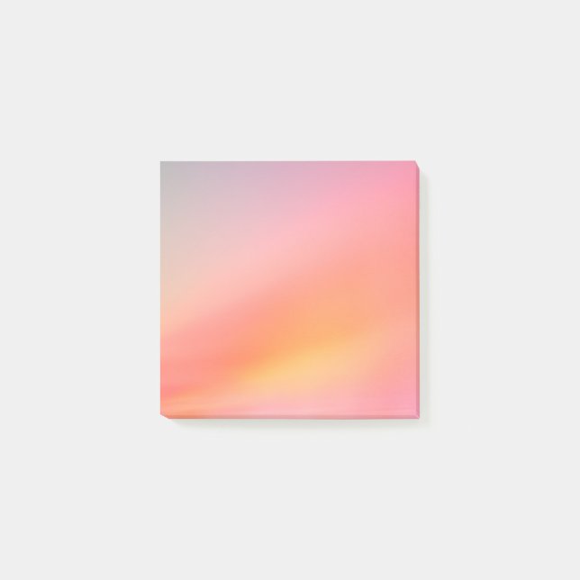 Soft Sunset Gradient Post-it Notes – Dreamy Pastel (Front)