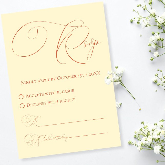 Soft Sunset Hues RSVP Response Card (Soft Sunset Hues RSVP Response Card)
