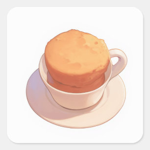 Soft Sweet Art Square Sticker