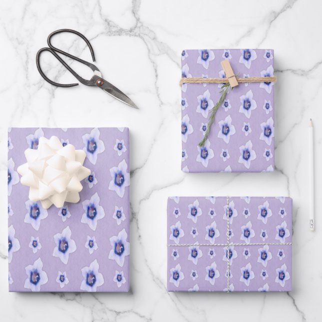 Soft Sweet Violets  Wrapping Paper Sheet (Front)