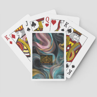 Soft Swirl and Weave Playing Cards