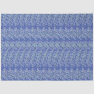 Soft Swirls Blue Tissue Paper