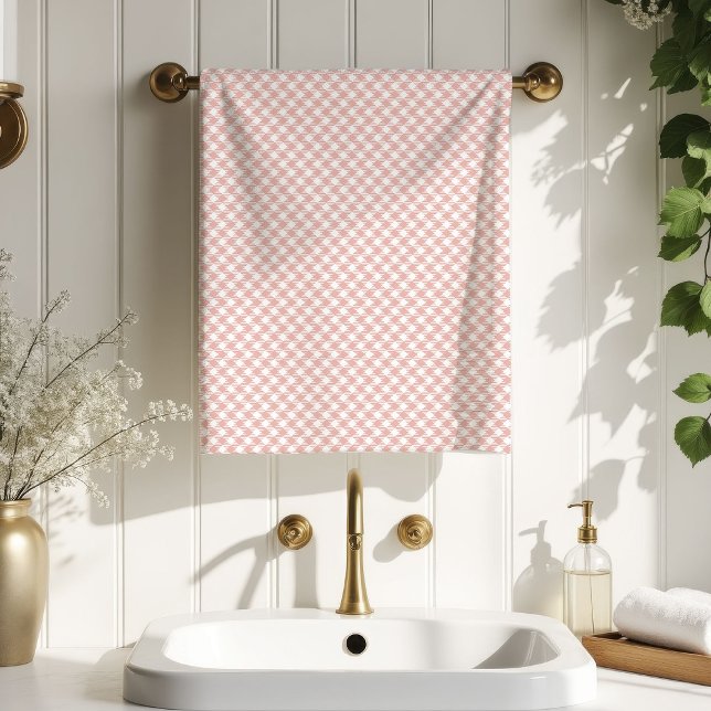 Soft Tartan Bath Towel Rose Gold Gift for Her (Soft Tartan Bath Towel Rose Gold Gift for Her)