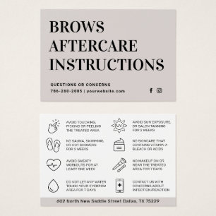 Soft Taupe Classic Brows Aftercare Guide