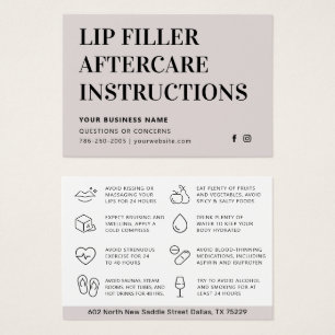 Soft Taupe Classic Lip Filler Aftercare