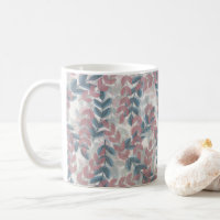 Soft Taupe & Muted Navy Ivy Floral