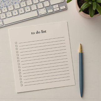 Soft Taupe To Do List Minimalist Teacher Simple Notepad