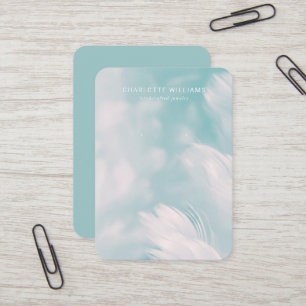 Soft Teal Petal Jewellery Display Card