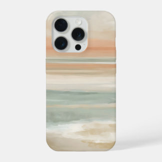 Soft Tide Horizon – Abstract Coastal Pastel iPhone 15 Pro Case