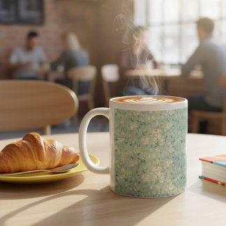 Soft Tiny Ditsy Floral Pattern in Pastel Colors Coffee Mug