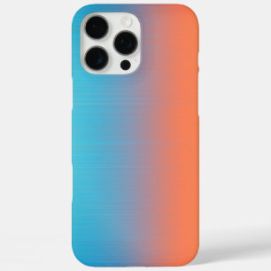 Soft Toned Orange Blue iPhone 16 Pro Max Case