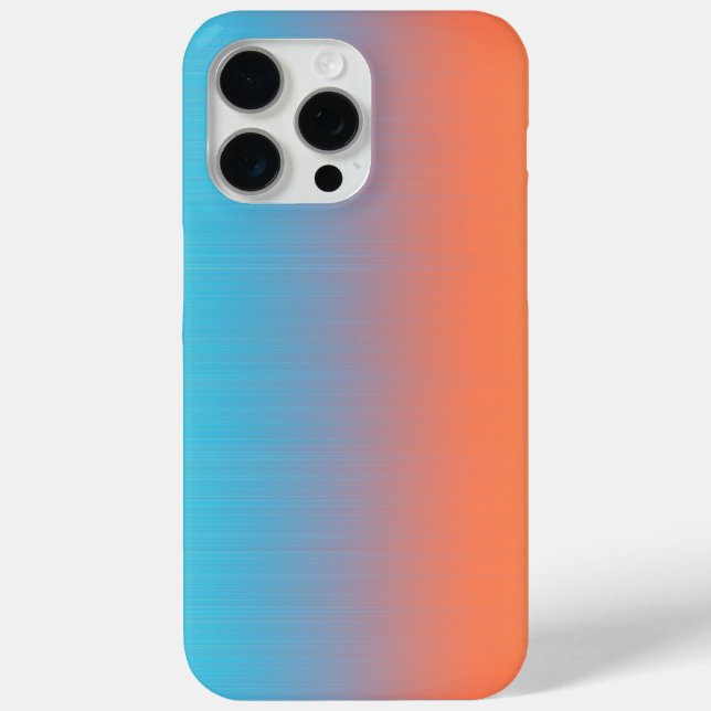 Soft Toned Orange Blue Case-Mate iPhone Case (Back)